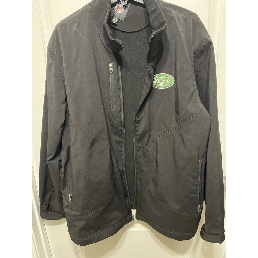New York Jets Jacket XL  - Closing Wrist See Pics - NFL